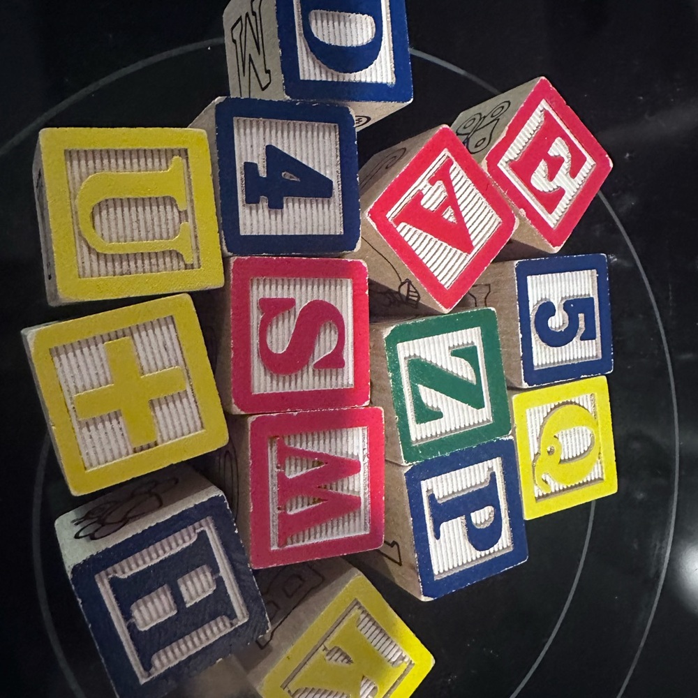 VGC MELISSA & DOUG Deluxe Children 50-Piece Wooden ABC/123 Blocks w/Plastic Case - Picture 12 of 13